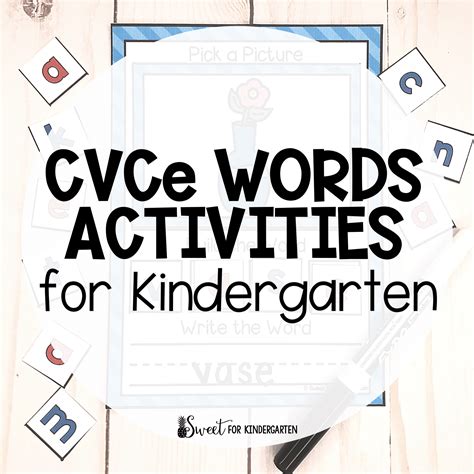 cvce word activities  kindergarten sweet  kindergarten