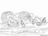 Coloring Pages Beach Adult Hard Summer Scene Complex Therapy Drawing Adults Simple Color Printable Scenes Getdrawings Getcolorings Print Colorings Small sketch template