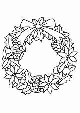 Noel Kleurplaten Couronnes Coloriages Hugo Hugolescargot Kleurplaat Escargot Kerstkrans Noël Navidad Coronas Plants Věnec sketch template