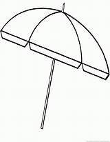 Umbrella Coloring sketch template