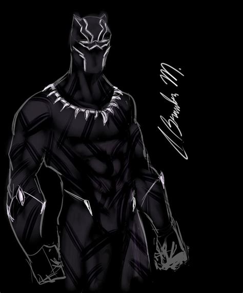 black panther sketch  bmendoza  deviantart