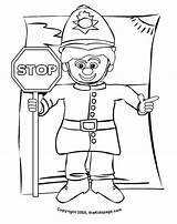Coloring Police Pages Officer Printable Kids Color Print Comments Coloringhome Popular sketch template