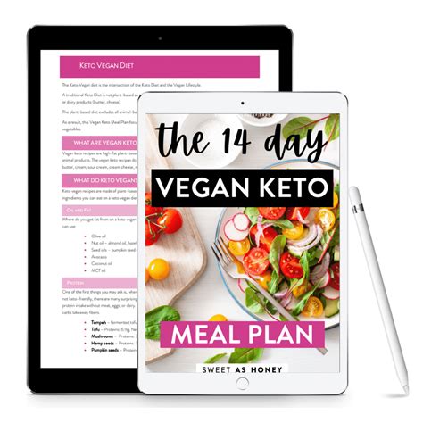 14 Day Vegan Keto Meal Plan Ebook Sweetashoney Sah
