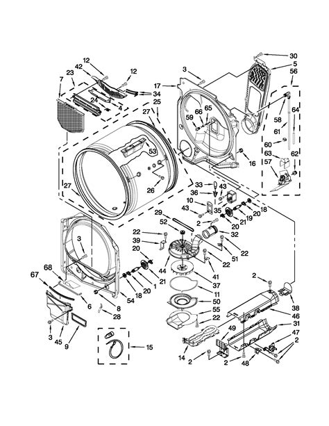 bulkhead parts diagram parts list  model medbyw maytag parts dryer parts searspartsdirect