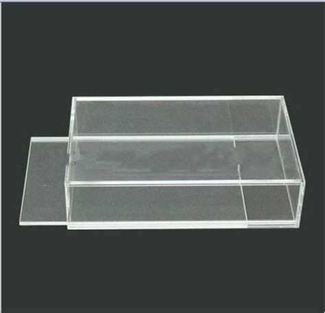 clear acrylic display sliding lid box small clear acrylic boxes
