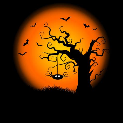 scary tree  vector art   downloads