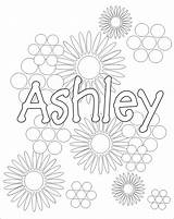 Coloring Ashley Pages Sheets Decor Activities sketch template
