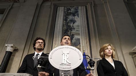 El Movimiento 5 Estrellas Y La Liga Acuerdan Un Pacto De Gobierno En Italia