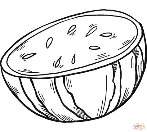 watermelon coloring page  printable coloring pages