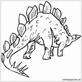 Stegosaurus Coloring Pages Prehistoric Dinosaur Template Dinosaurs Color Jurassic Walking Scary Ankylosaurus Animals Clipart Coloringpagesonly sketch template