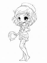 Pages Coloring Chibi Printable Girls sketch template