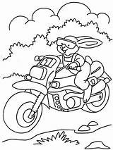 Coloring Riding Bike Rabbit Comments sketch template