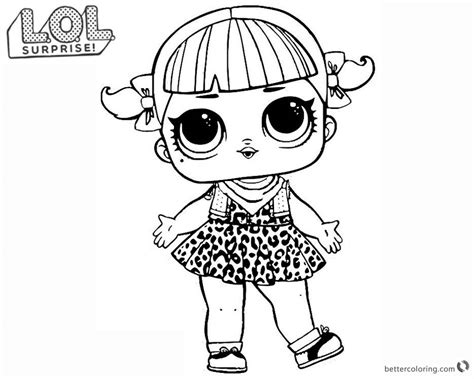 lol surprise doll coloring pages series  cherry  printable
