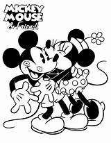 Coloring Pages Mickey Minnie Kids sketch template