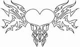 Coloring Pages Heart Hearts Color Printable Kids Sheets Shape Onlycoloringpages Tree Wings sketch template