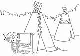 Tipi Dedans Tipis Greatestcoloringbook sketch template