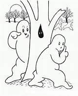 Coloring Ghost Hide Seek Pages Ghosts Printable sketch template