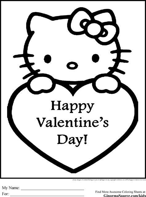 coloring pages  kitty valentines therapy pinterest