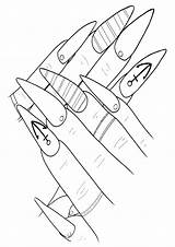 Manicure Coloring Pages sketch template