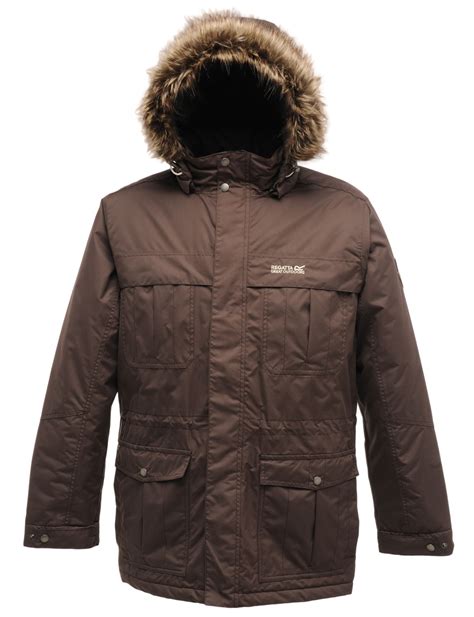 regatta landbreak mens parka waterproof breathable insulated winter jacket coat ebay