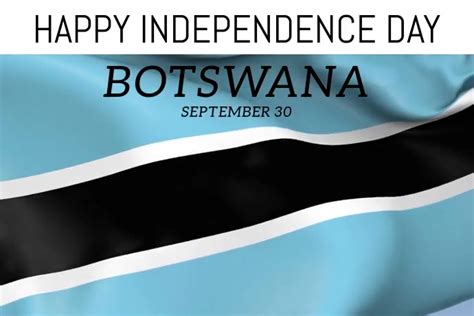 Copia De Botswana Independence Day Template Postermywall