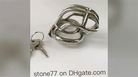 male stainless steel chastity device youtube