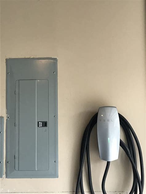 tesla home charging installation trim electric