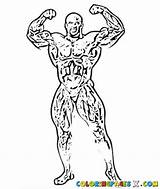 Coloring Pages Coleman Ronnie Builder Body Bodybuilder Getcolorings Color Getdrawings sketch template