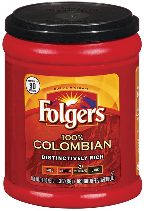 folgers  colombian ground coffee  oz food grocery