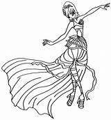 Harmonix Winx Coloring Pages sketch template
