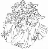 Coloring Princesas Princesa Princesses Bonus Participar Recomendamos Quer sketch template
