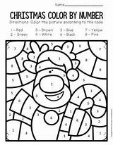 Christmas Number Color Worksheets Preschool Rudolph Letter Coloring Kindergarten Kids Pages Printables Activities Letters Colors Numbers Activity Pre Lowercase Learning sketch template