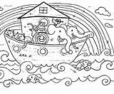 Ark Coloring Pages Noahs Drawing Noah Printable Rainbow Color Four Simple Tale Lovers Drawings Print Getdrawings Getcolorings Via Paintingvalley Heavenly sketch template