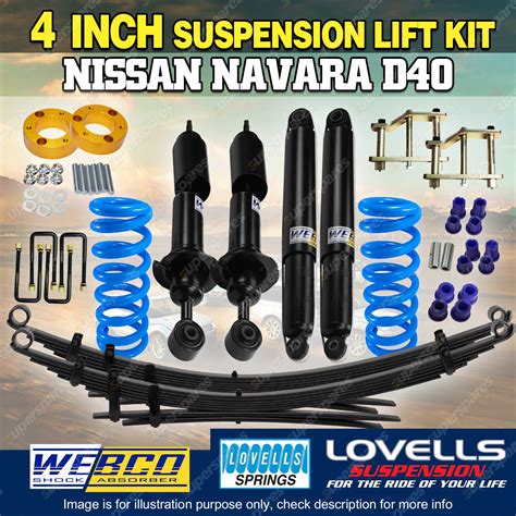 mm raw  lovells suspension lift kit  nissan navara