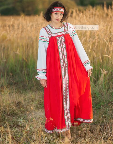 traditional russian costume vera folk clothing