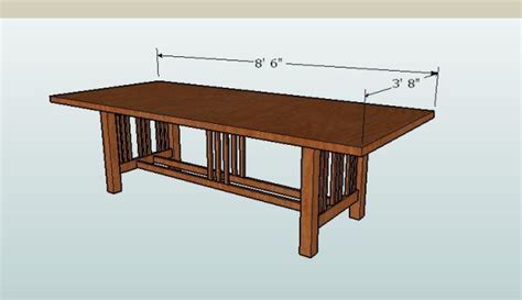 shaker dining table plans  woodworking projects plans