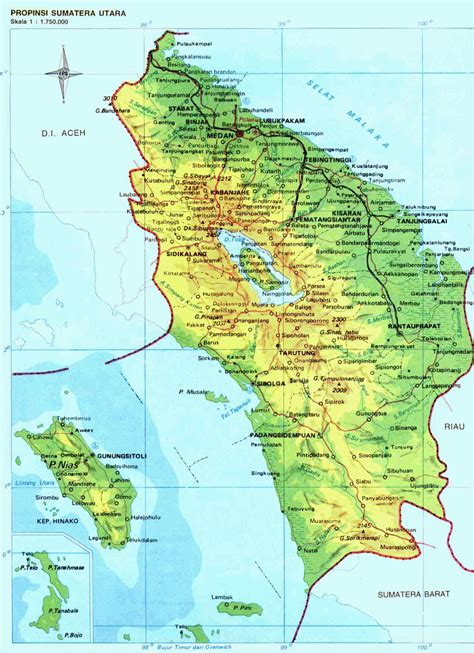 medan north sumatra map