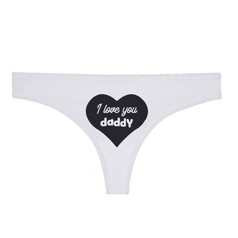 I Love You Daddy Thong Panties Underwear Lingerie – Kinky Cloth