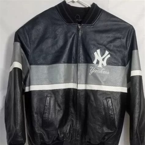 mlb jackets coats  york yankees leather coat mlb xl poshmark