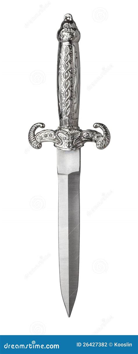 zwaard stock foto image  zilver ridder wapen blad