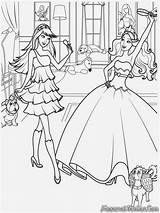 Coloring Barbie Pages Dancing Girls Realistic Comments Cartoon Horse sketch template