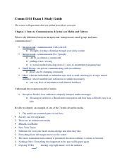 comm  exam  study guide commexamstudyguide