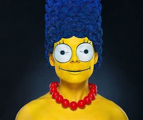 ‘flower Marge’ Real Life Marge Simpson