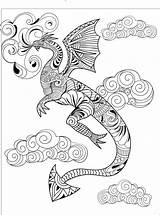 Coloring Pages Adult Dragon Dragons Color Number Books Printable Creatively Calm Razor Whip Getcolorings Studios Getdrawings Template sketch template