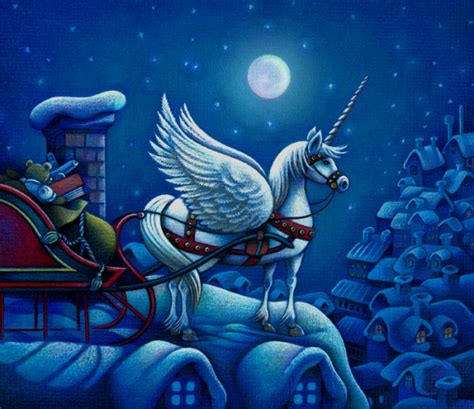 christmas unicorn fantasy photo  fanpop