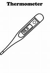 Thermometer Coloring Pages Temperature Gauges Body Color Slug Clipart Printable sketch template