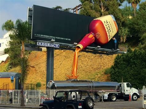 pouring bourbon billboard awesome billboards  outdoor advertising billboardom