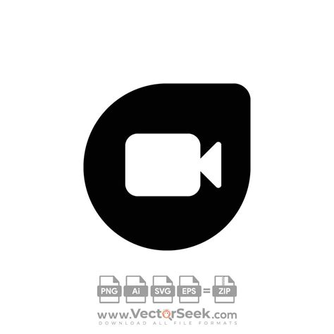black google duo icon vector ai png svg eps