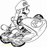 Mario Kart Coloring Yoshi Pages Printable Bowser Getcolorings Print sketch template