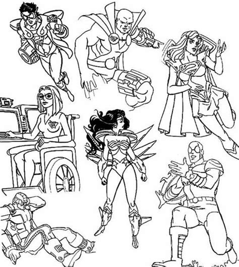 super hero squad  evil villains coloring page netart superman